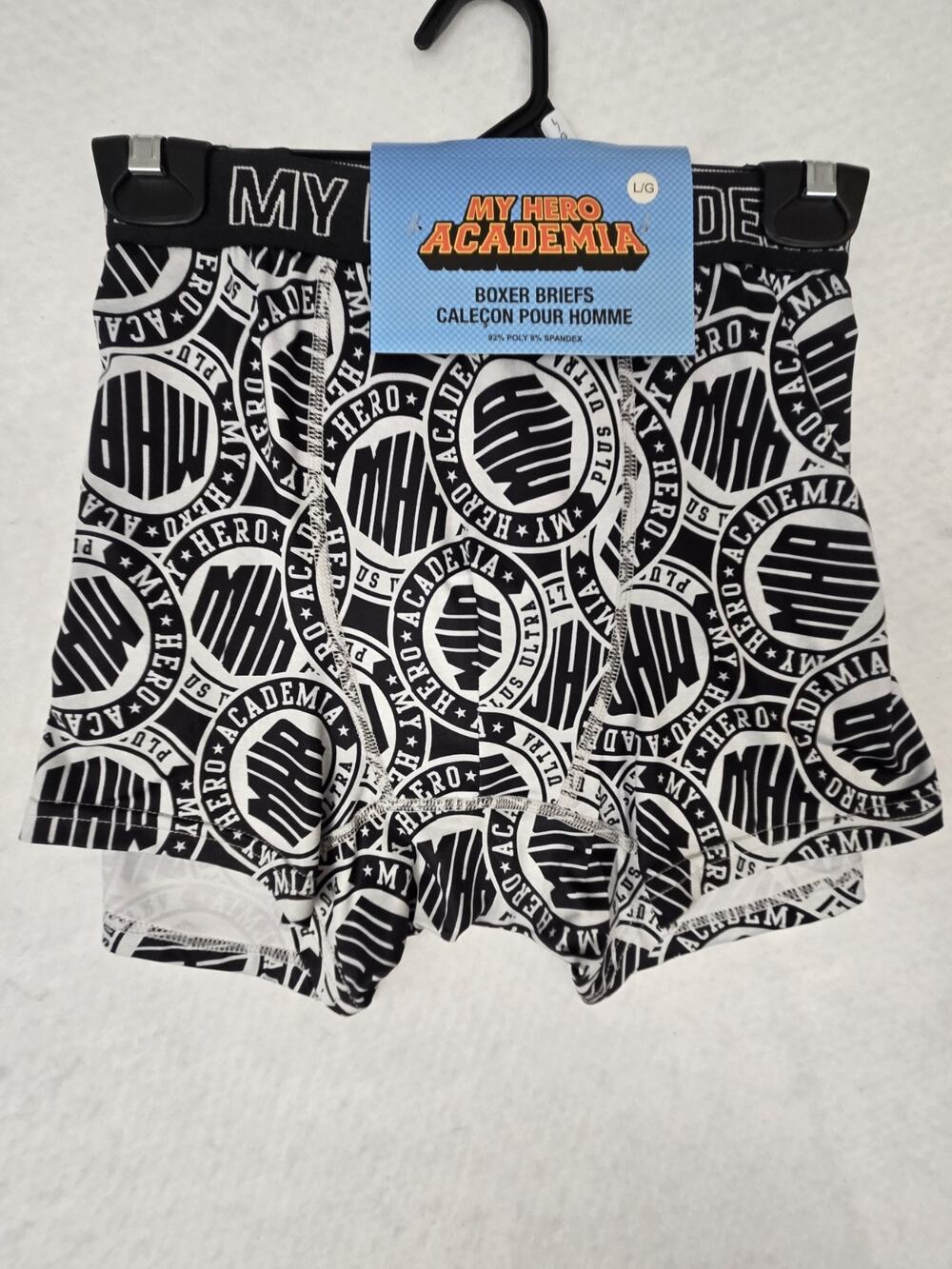 My Hero Academia Mens Large Boxer Briefs Underwear Brand New Anime Geometric Fun